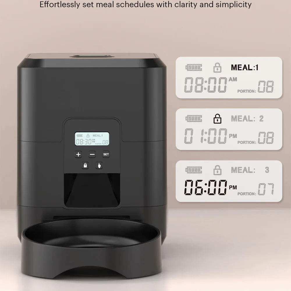 Automatic Dog & Cat Feeder – Smart Timed Food Dispenser with Portion Control