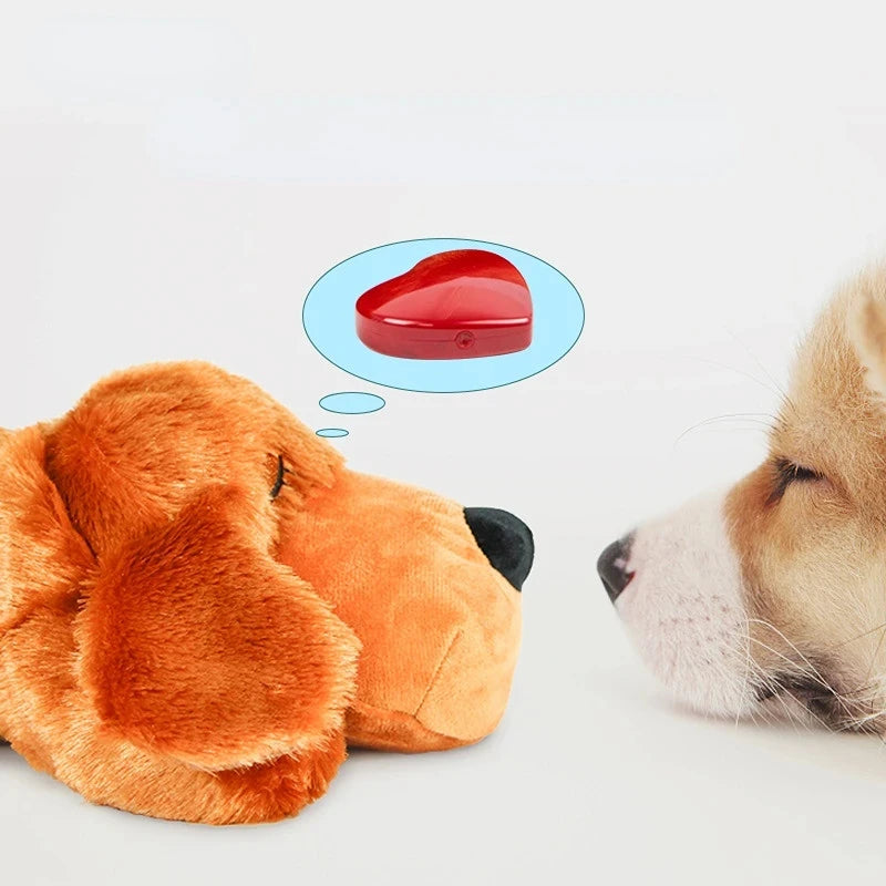 Dog Anxiety Relief Toy with Heartbeat – Soothing Plush Sleep Companion for Dogs