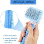 Self-Cleaning Pet Grooming Brush for Dogs & Cats – Deshedding Hair Removal Tool