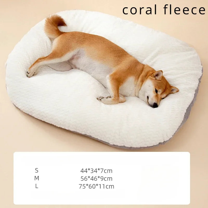 Dog Bed Sofa-Thick Plush Cushion, Removable Washable Cover, Non-Slip Bottom