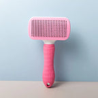 Self-Cleaning Pet Grooming Brush for Dogs & Cats – Deshedding Hair Removal Tool