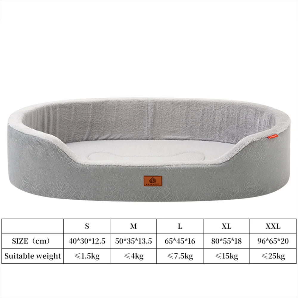 Orthopedic Dog Beds for Large Dogs and Medium Plush Winter Sofa Bed with Thick Cushion Waterproof