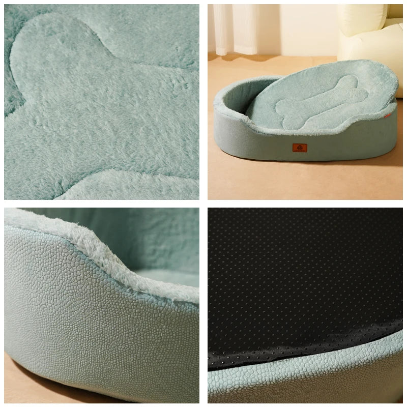 Orthopedic Dog Beds for Large Dogs and Medium Plush Winter Sofa Bed with Thick Cushion Waterproof