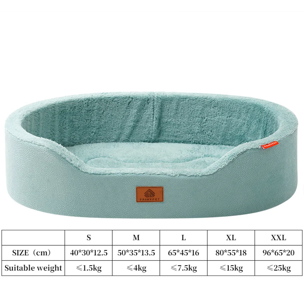 Orthopedic Dog Beds for Large Dogs and Medium Plush Winter Sofa Bed with Thick Cushion Waterproof