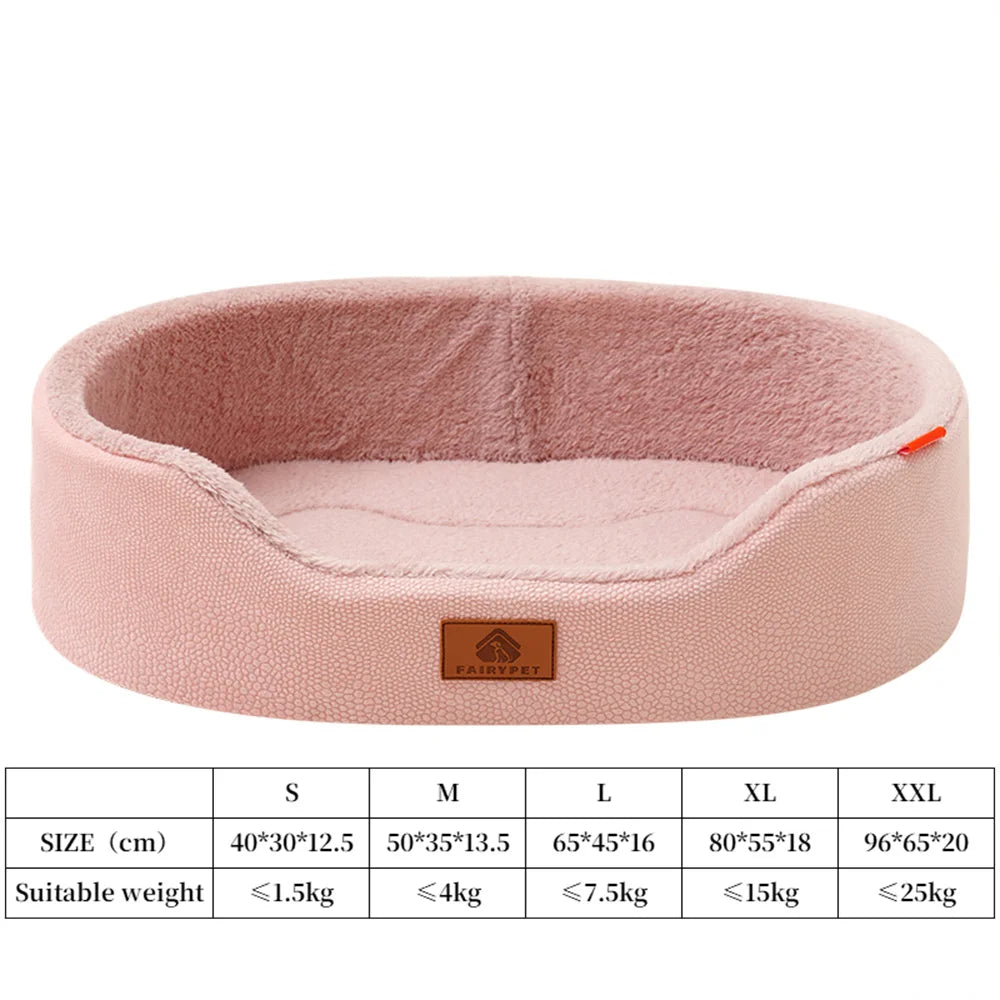 Orthopedic Dog Beds for Large Dogs and Medium Plush Winter Sofa Bed with Thick Cushion Waterproof