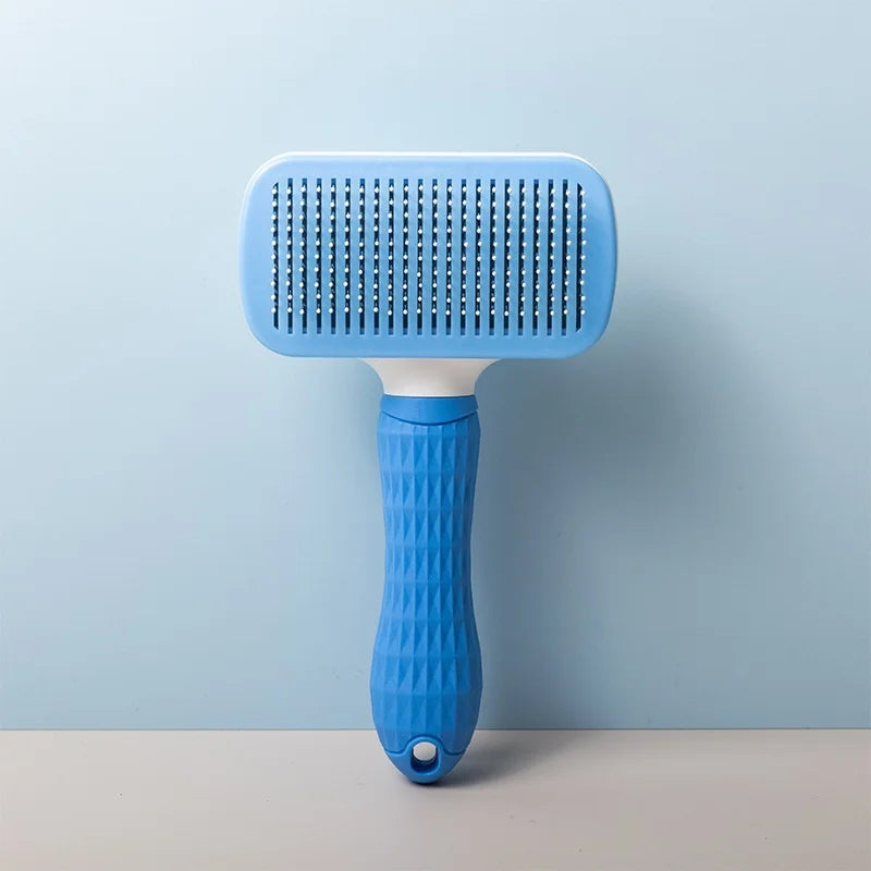 Self-Cleaning Pet Grooming Brush for Dogs & Cats – Deshedding Hair Removal Tool
