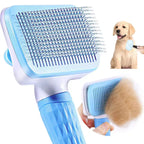 Self-Cleaning Pet Grooming Brush for Dogs & Cats – Deshedding Hair Removal Tool