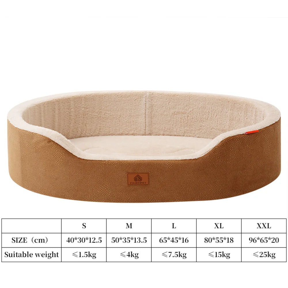 Orthopedic Dog Beds for Large Dogs and Medium Plush Winter Sofa Bed with Thick Cushion Waterproof