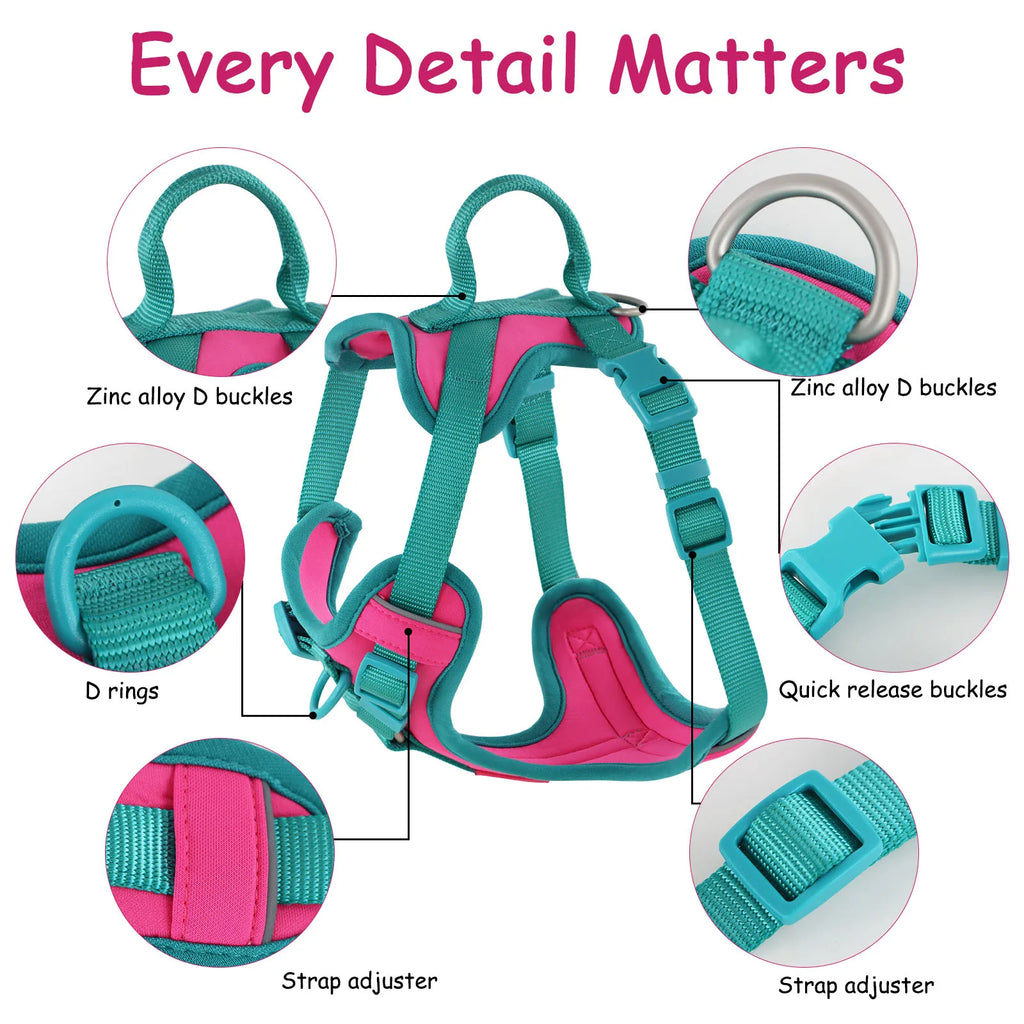 No Pull Dog Harness – Adjustable Breathable Chest Strap for Small, Medium & Large Dogs | Personalized Fit