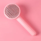 Self-Cleaning Pet Grooming Brush for Dogs & Cats – Deshedding Hair Removal Tool