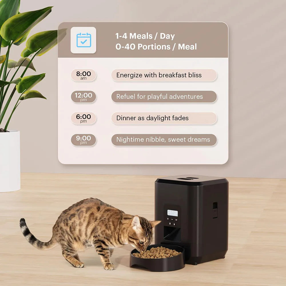 Automatic Dog & Cat Feeder – Smart Timed Food Dispenser with Portion Control