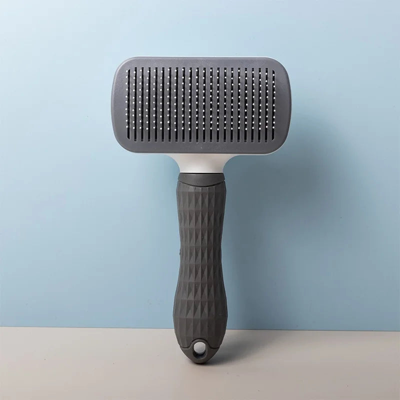 Self-Cleaning Pet Grooming Brush for Dogs & Cats – Deshedding Hair Removal Tool