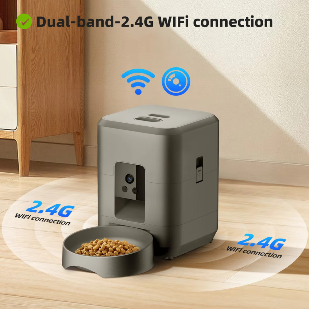 Automatic Dog & Cat Feeder – Smart Timed Food Dispenser with Portion Control
