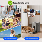 Automatic Dog & Cat Feeder – Smart Timed Food Dispenser with Portion Control